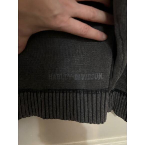 Harley Davidson Sweater Crew Neck Gray Mens 2XL 2010 Embroidered Logo - Picture 8 of 8
